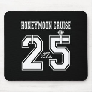 Mens 2025 Married Honeymoon Cruise Newlyweds Wife Mouse Mat