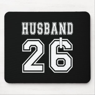 Mens 2026 husband wife matching engagement party mouse mat