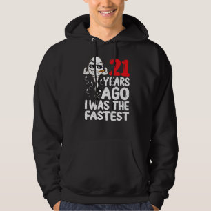 Mens 21st Birthday Gag Dress 21 Years Ago I Was Th Hoodie
