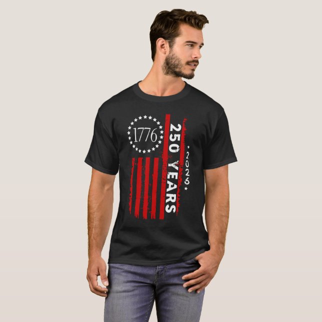 Mens 250th Anniversary America  T-Shirt (Front Full)