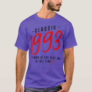 Mens 29th Birthday Vintage 1993 Best Dad 29 Years T-Shirt