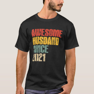Mens 2nd Wedding Anniversary for Him Awesome Husba T-Shirt