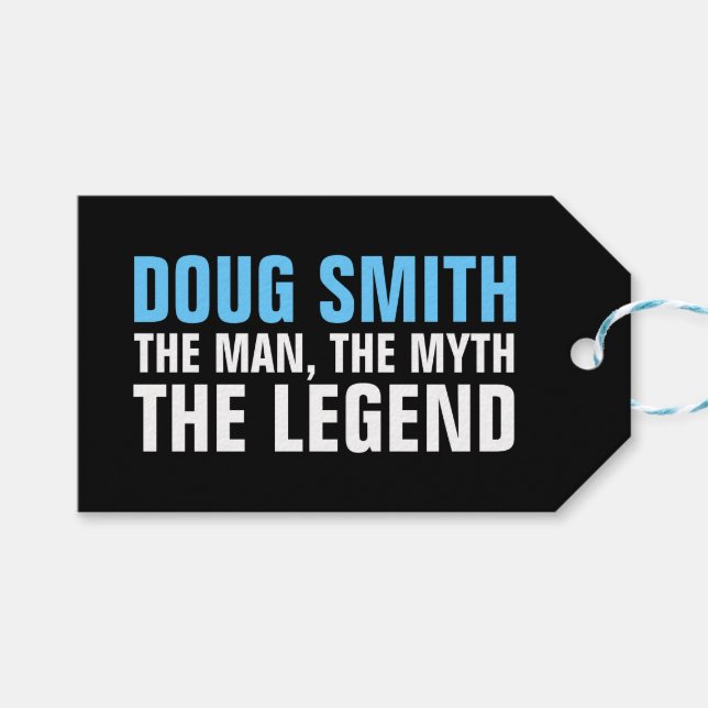 Mens 30th/40th/50th/60th Birthday Party Tag (Front (Horizontal))