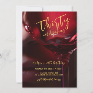 Mens 30th Birthday Invitation