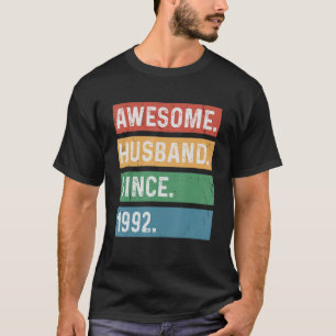 Mens 31st Year Wedding Anniversary - Awesome Husba T-Shirt