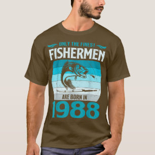Mens 33rd Birthday For 33 Year Old Fishing Fisherm T-Shirt