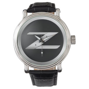 Men's 350Z Black Leather Watch
