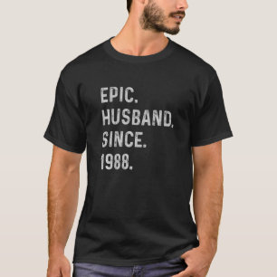 Mens 35th Wedding Anniversary 35 Year - Epic Husba T-Shirt