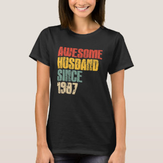 Mens 36th Wedding Anniversary for Him Awesome Husb T-Shirt