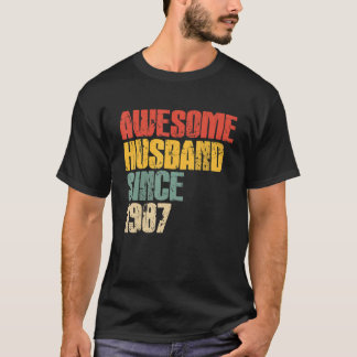 Mens 36th Wedding Anniversary for Him Awesome Husb T-Shirt