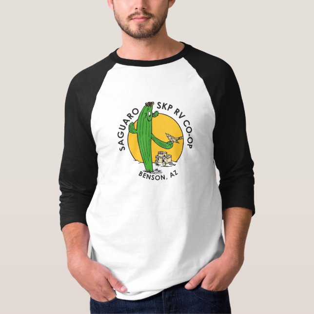 Men's 3/4 Raglan Sleeve T-Shirt (Front)