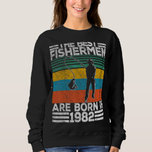 Mens 40 Years Old Fisherman Fishing 40th Birthday Sweatshirt