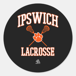 Mens 42 North Ipswich Lacrosse Classic Round Sticker