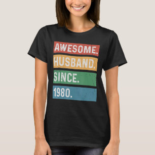 Mens 43rd Year Wedding Anniversary - Awesome Husba T-Shirt