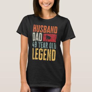 Mens 49th Birthday Dad Husband Legend  Vintage 49  T-Shirt