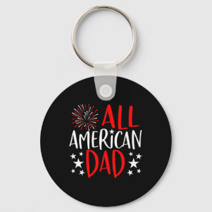 Mens 4th Of July Family Matching Shirts All Americ Key Ring