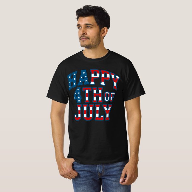 Mens 4th of July T-Shirt (Front Full)