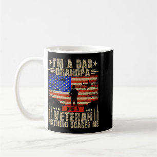 Mens 4th Of July _ Usa Flag _ A Dad Grandpa And A Coffee Mug