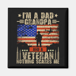 Mens 4th Of July _ Usa Flag _ A Dad Grandpa And A Magnet