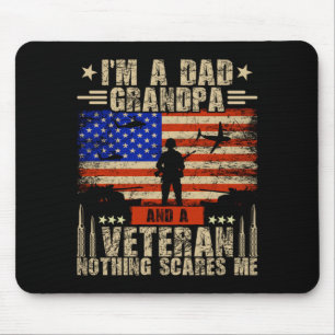 Mens 4th Of July _ Usa Flag _ A Dad Grandpa And A Mouse Mat
