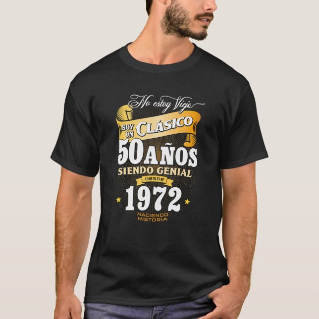 Mens 50Th Birthday Gift For Him In Spanish, Regalo T-Shirt (Front)