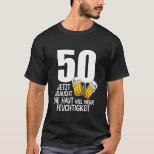 Mens 50Th Birthday Men Gift Beer Humour T-Shirt