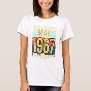 Mens 54th Birthday The Man The Myth The Legend May T-Shirt