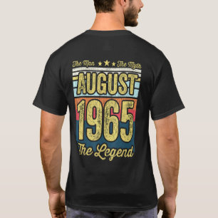 Mens 56th Birthday The Man The Myth The Legend Aug T-Shirt