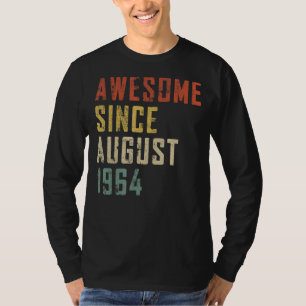 Mens 58 Years Old Awesome Since August 1964 58th B T-Shirt