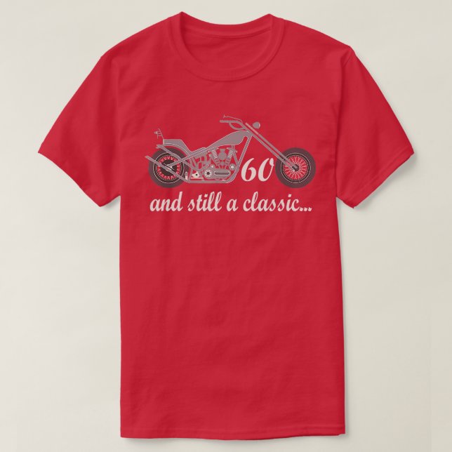 Mens 60th Birthday  Motorcycle Bike 60 Year Old Vi T-Shirt (Design Front)