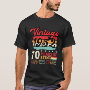 Mens 70Th Birthday Cool Bday Idea Turning 70 Year T-Shirt