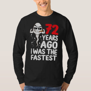 Mens 72nd Birthday Gag Dress 72 Years Ago I Was Th T-Shirt