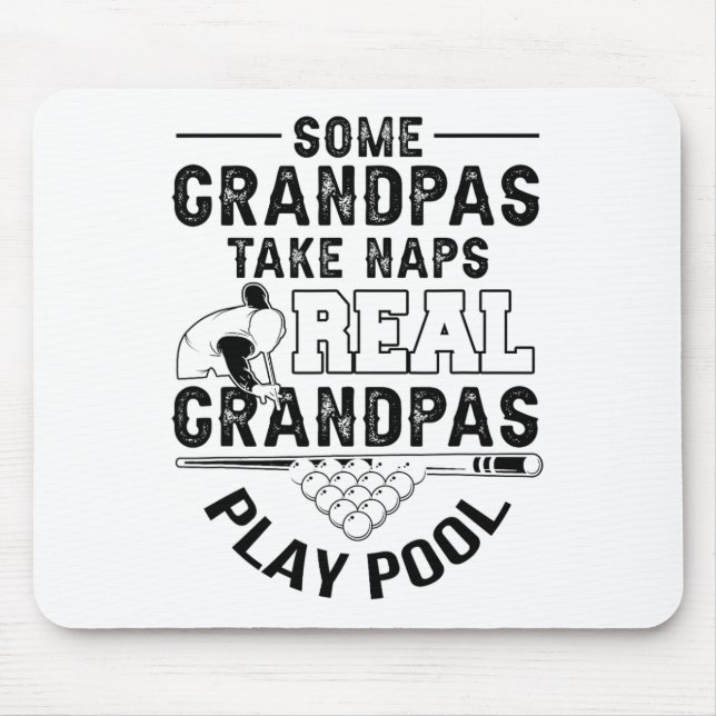Mens 8 Ll Eight Ll - Funny Pool Billiards  Mouse Mat (Front)
