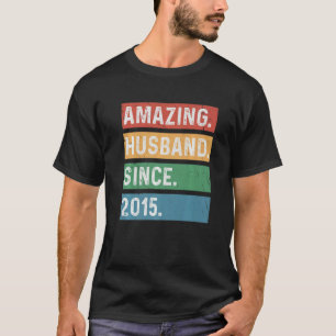Mens 8th Year Wedding Anniversary - Amazing Husban T-Shirt