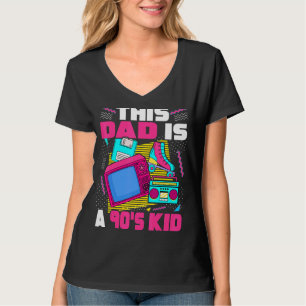 Mens 90's Kid Dad 90s Aesthetic Father's Day Dad R T-Shirt