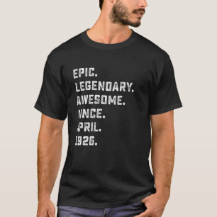 Mens 95Th Birthday Gifts Epic Awesome Legend Since T-Shirt