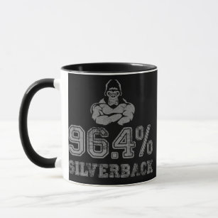 Mens 96 4 Silverback Gorilla Gym Apperal and gear Mug