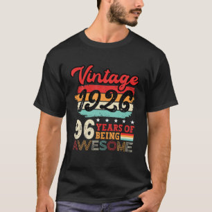 Mens 96Th Birthday Cool Bday Idea Turning 96 Year T-Shirt
