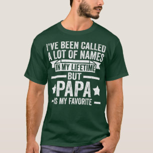 Mens A lot of names Papa is my favourite Papa  T-Shirt