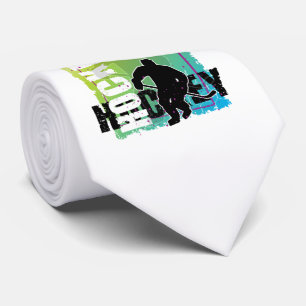 Men's Abstract Hockey Tie