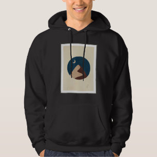 Mens Abstract Mountains Landscape Nature Sky Minim Hoodie