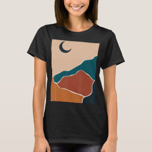 Mens Abstract Mountains Landscape Nature Sky Minim T-Shirt