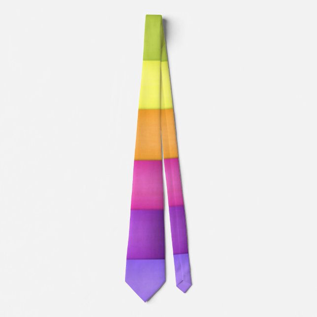 Men's Abstract Rainbow Silk Power Tie (Front)