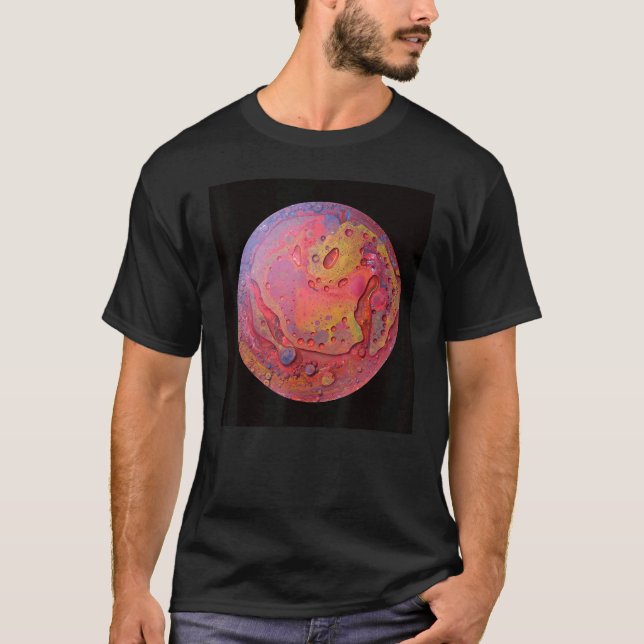 Mens acrylic paint colour pattern acryl colours T-Shirt (Front)