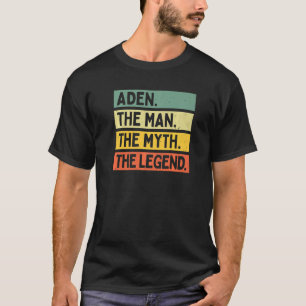 Mens Aden The Man The Myth The Legend Personalised T-Shirt