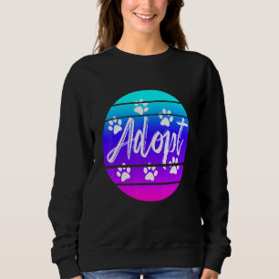 Mens  Adoption Golden Retriever Animal Pet Rescue Sweatshirt