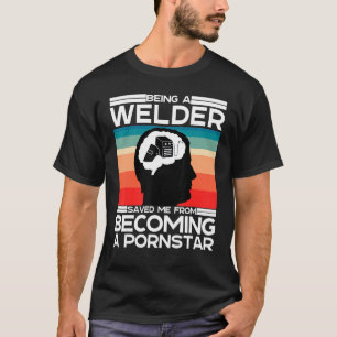 Mens Adult Humour Saying Welding Welder Husband T-Shirt