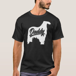 Mens Afghan Hound Daddy Dog Owner Papa Fathers Of T-Shirt