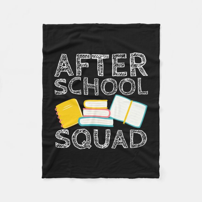 Mens after school squad cool teacher school worker fleece blanket (Front)