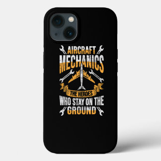 Mens Aircraft Mechanic Hero Design for a aircraft iPhone 13 Case